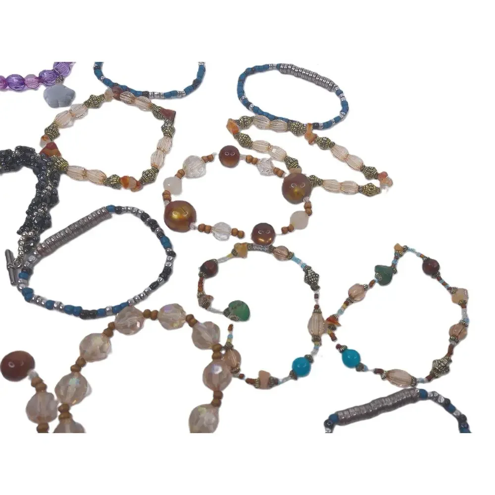 Boho Beaded Bracelet Assorted Lot Of 16